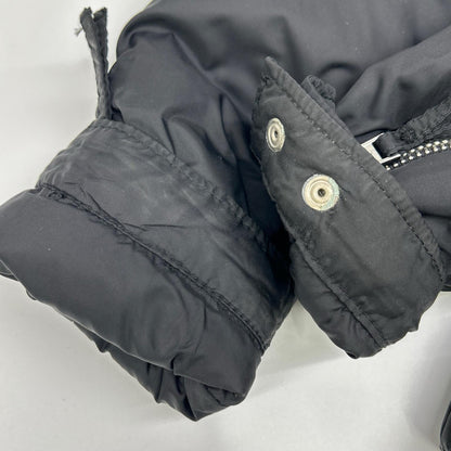 DSQUARED2 Black Nylon Metal Logo Double Down Jacket Size 46