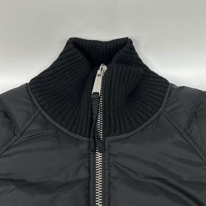 DSQUARED2 Black Nylon Metal Logo Double Down Jacket Size 46