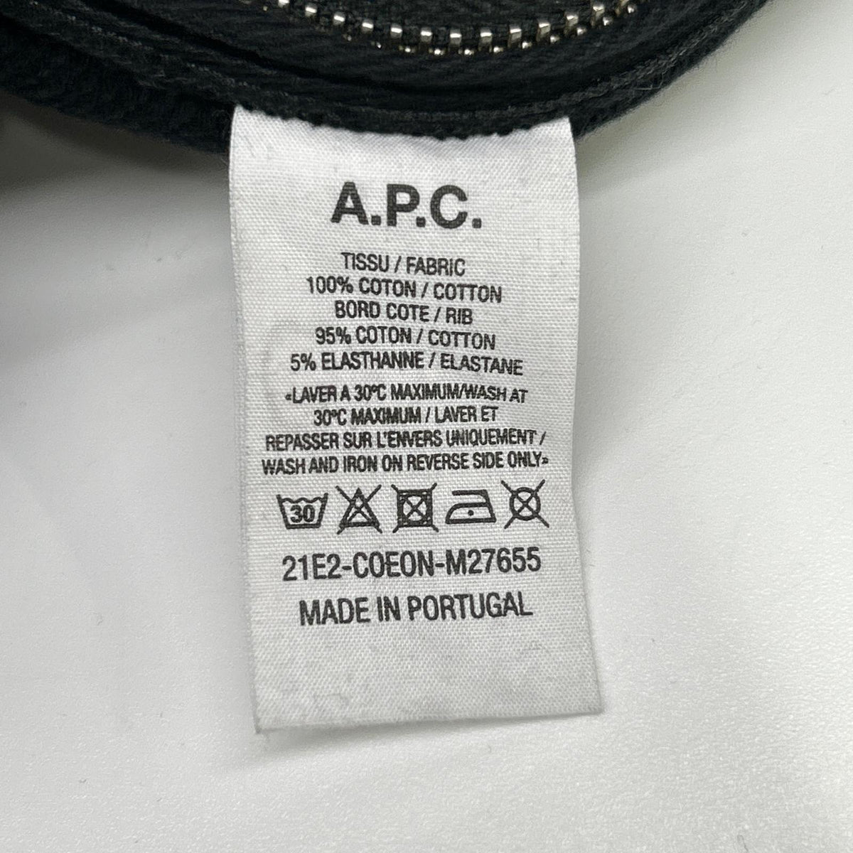 A.P.C. x sacai Black Front Print Hoodie Size XXS