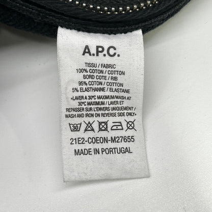 A.P.C. x sacai Black Front Print Hoodie Size XXS