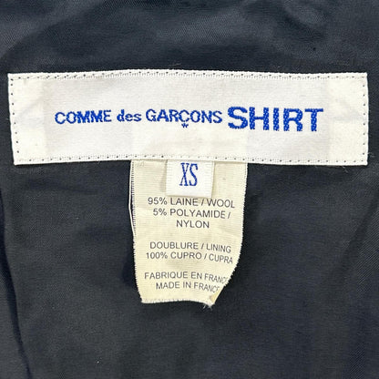 COMMEdesGARCONS SHIRT 11AW Wool Double Riders Jacket Size XS