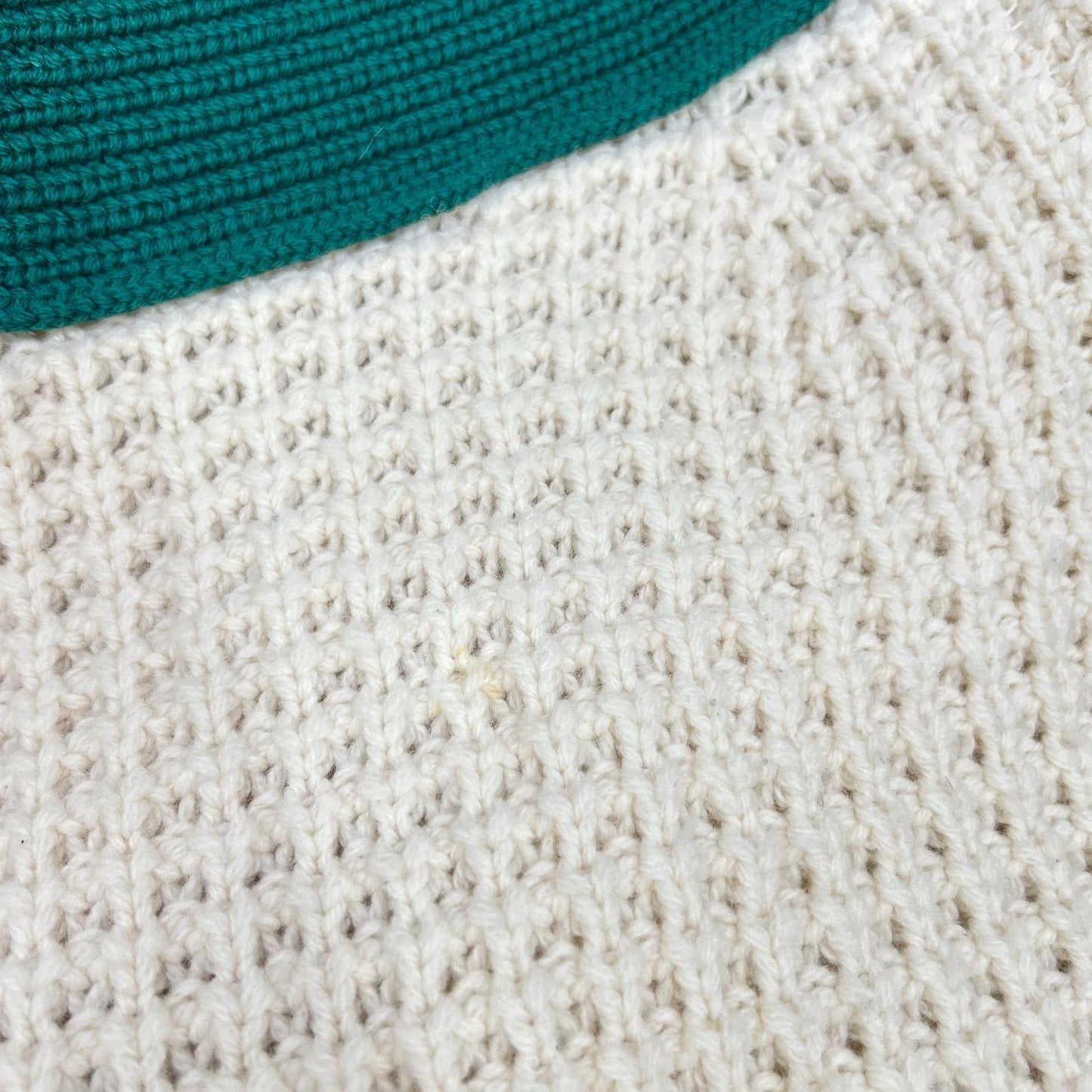 sacai 19AW Ivory Green Zip Switch Wool Sweater Size 1
