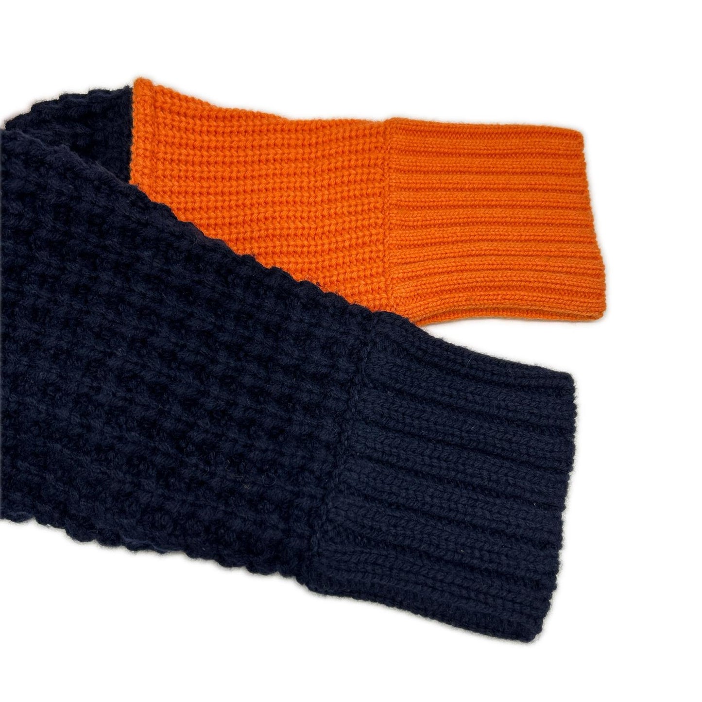 sacai 19AW Navy Orange Zip Attachment Panel Knit Size 1