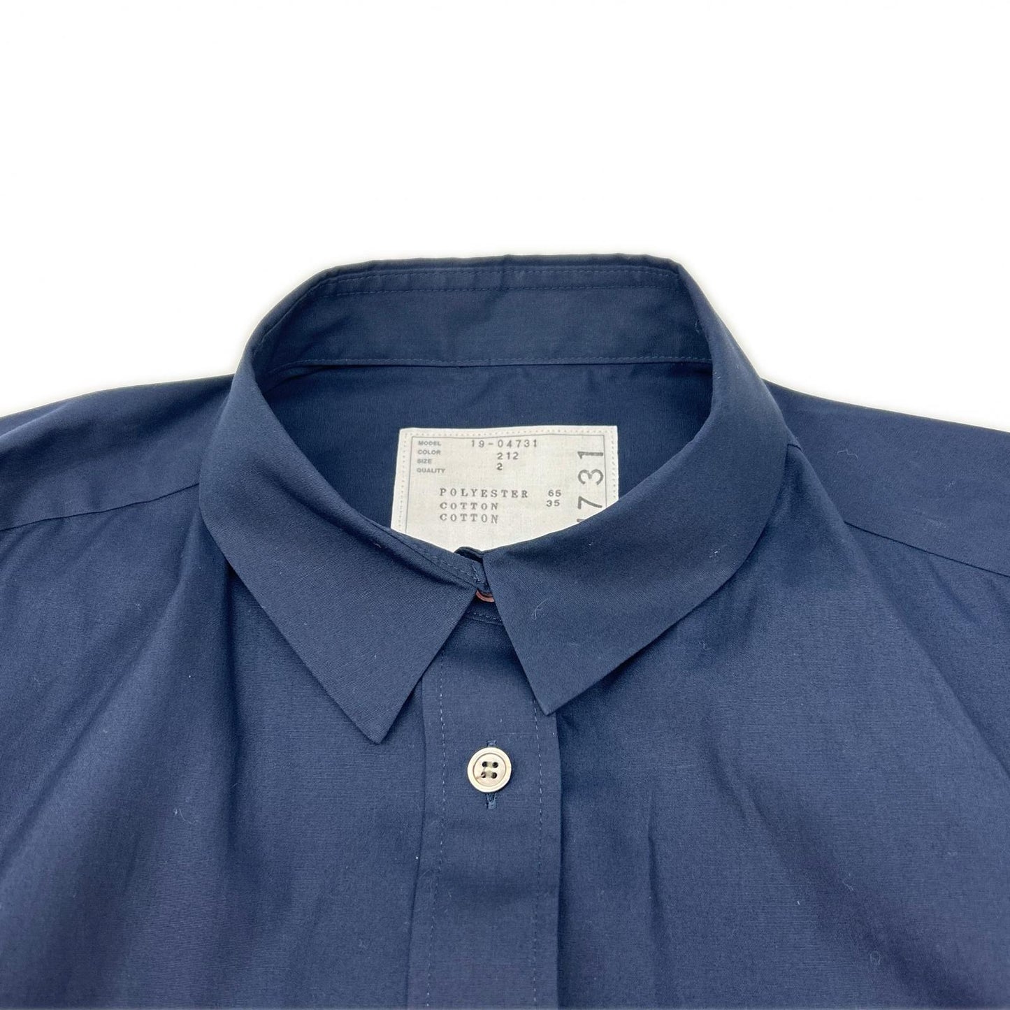 sacai 19AW Navy Khaki Zip Docking Shirt Jacket Size 2