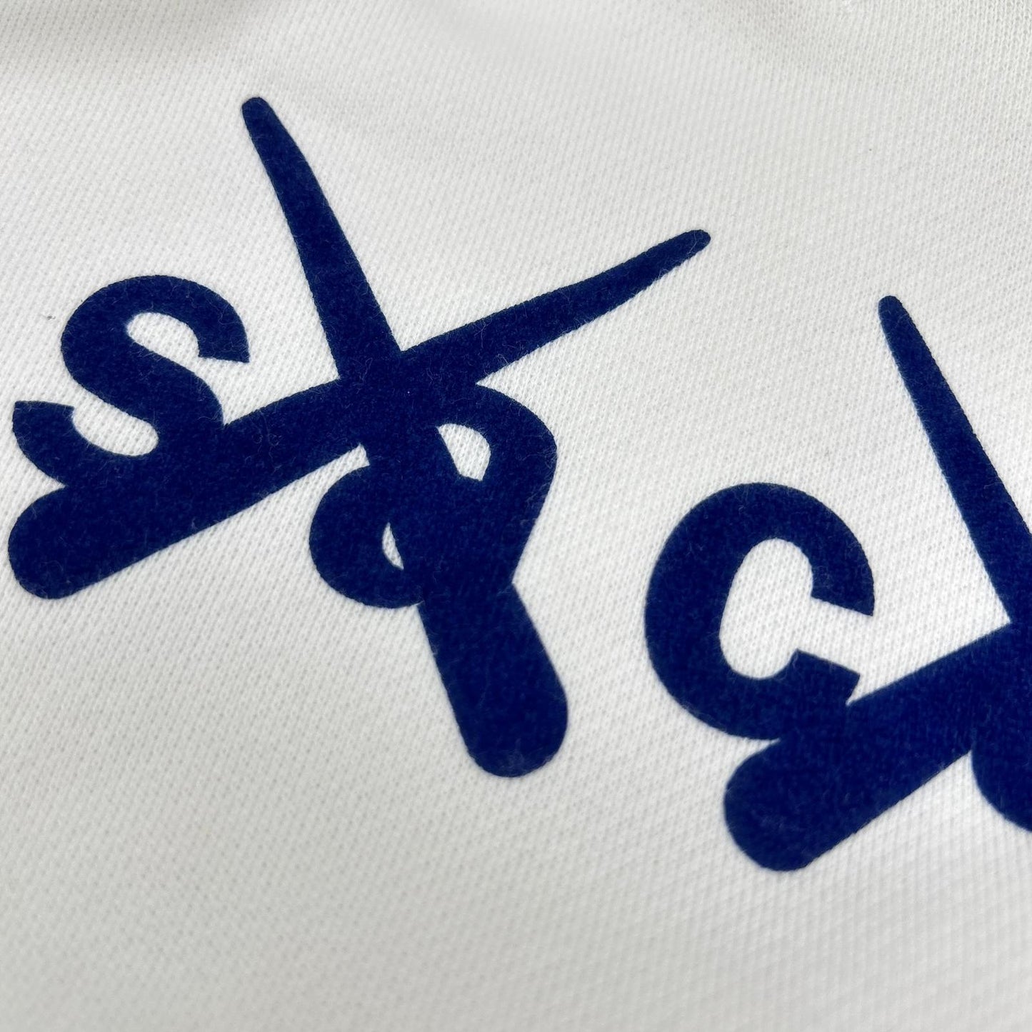 sacai x KAWS 21SS White Flock Print Hoodie Size 1