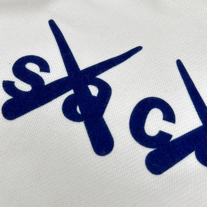 sacai x KAWS 21SS White Flock Print Hoodie Size 1