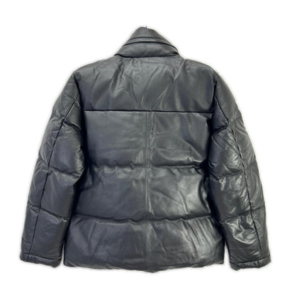 PaulSmith Black Sheepskin Leather Down Jacket Size S