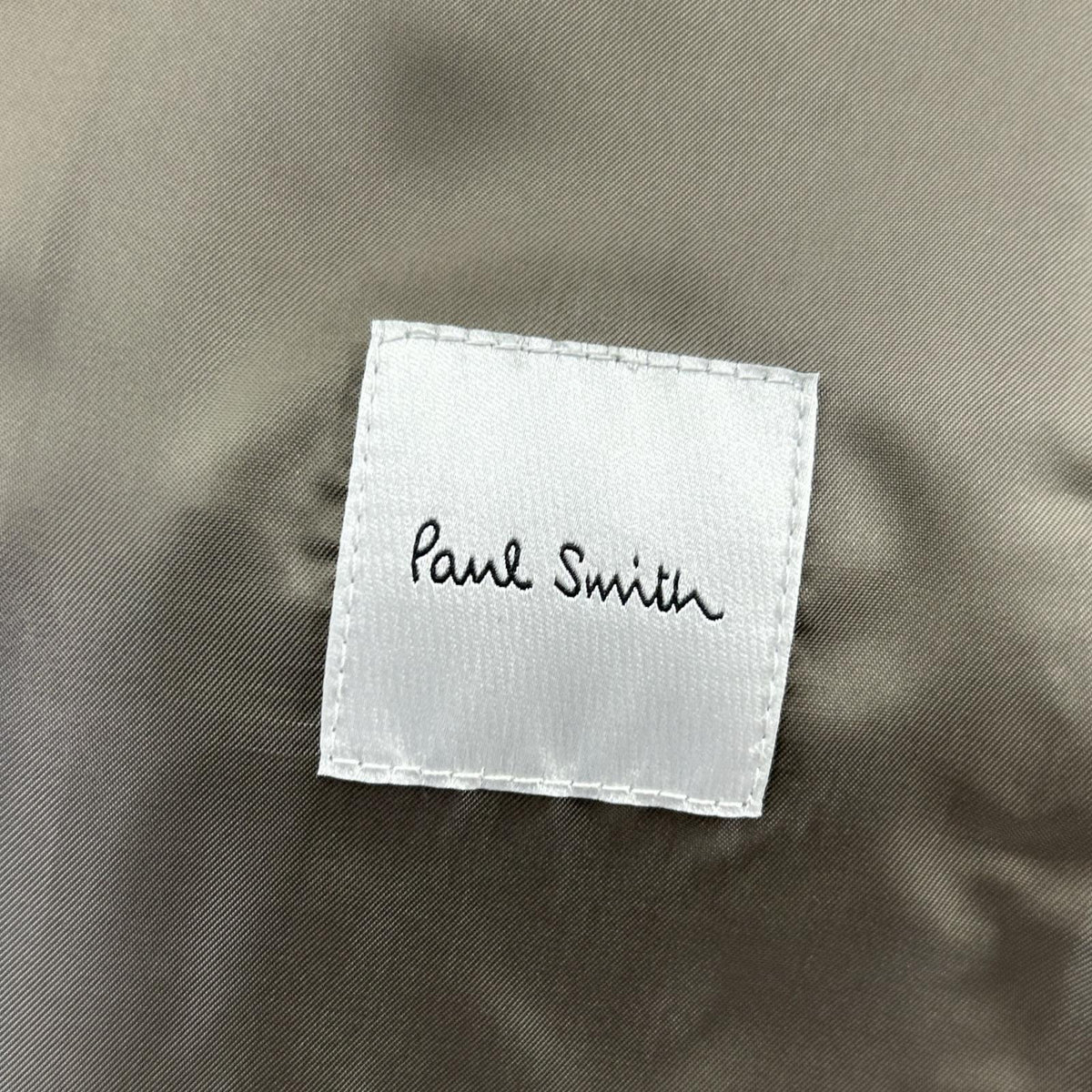 PaulSmith Sheepskin Leather Single Rider Jacket Khaki Size S