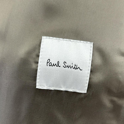PaulSmith Sheepskin Leather Single Rider Jacket Khaki Size S