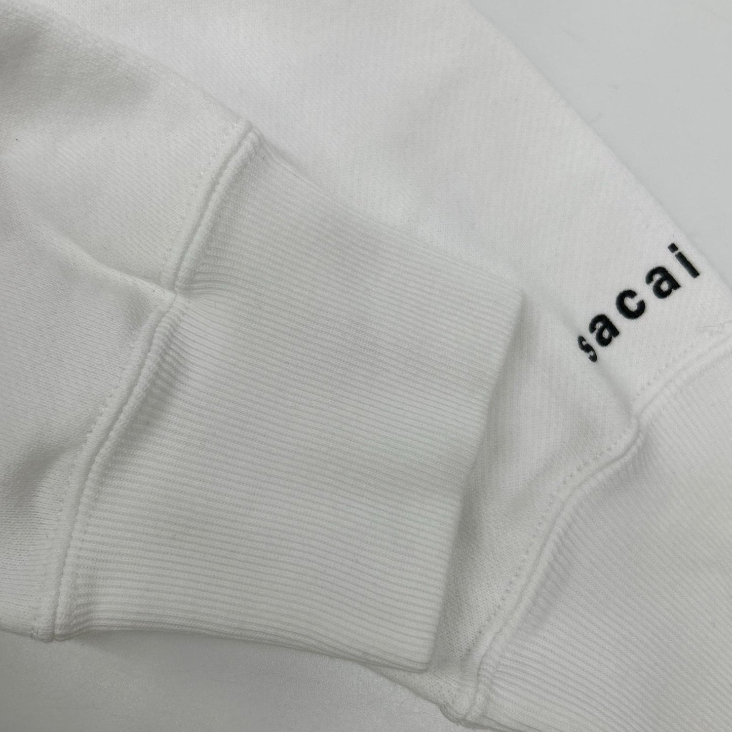 sacai x KAWS 21 Logo Embroidered Hoodie White Size 1