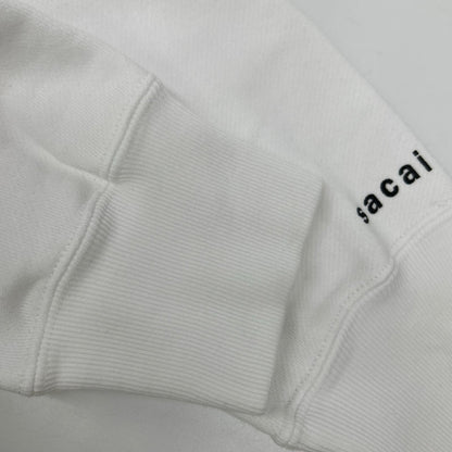 sacai x KAWS 21 Logo Embroidered Hoodie White Size 1