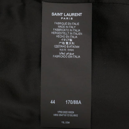 SAINT LAURENT PARIS Wool Teddy Jacket White/Black Size 44