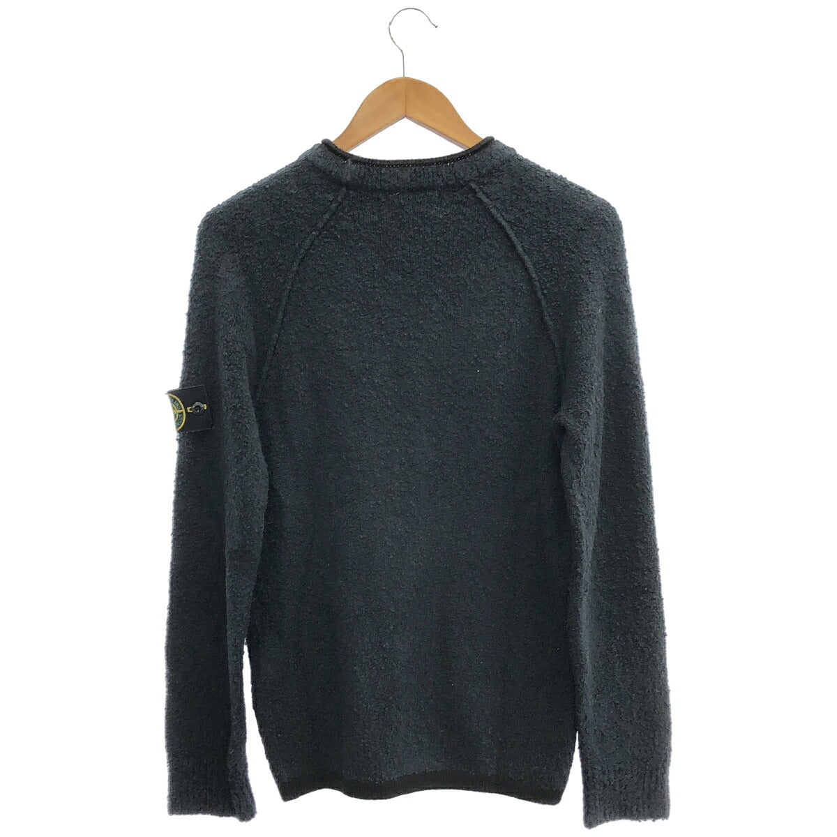 STONE ISLAND 19 Navy Teddy Logo Patch Sweatshirt Size S