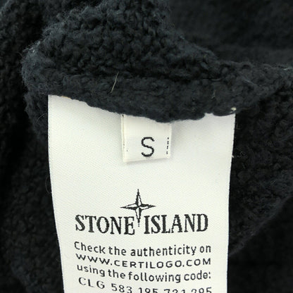 STONE ISLAND 19 Navy Teddy Logo Patch Sweatshirt Size S