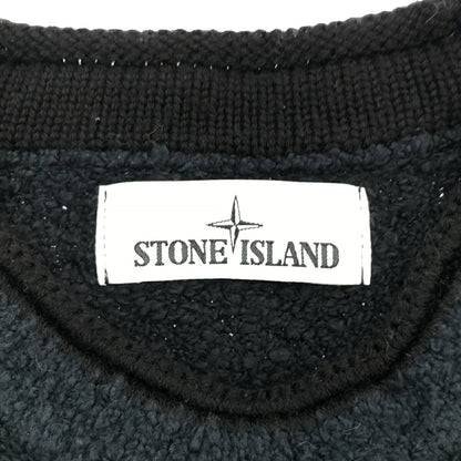 STONE ISLAND 19 Navy Teddy Logo Patch Sweatshirt Size S