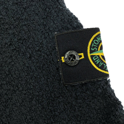 STONE ISLAND 19 Navy Teddy Logo Patch Sweatshirt Size S