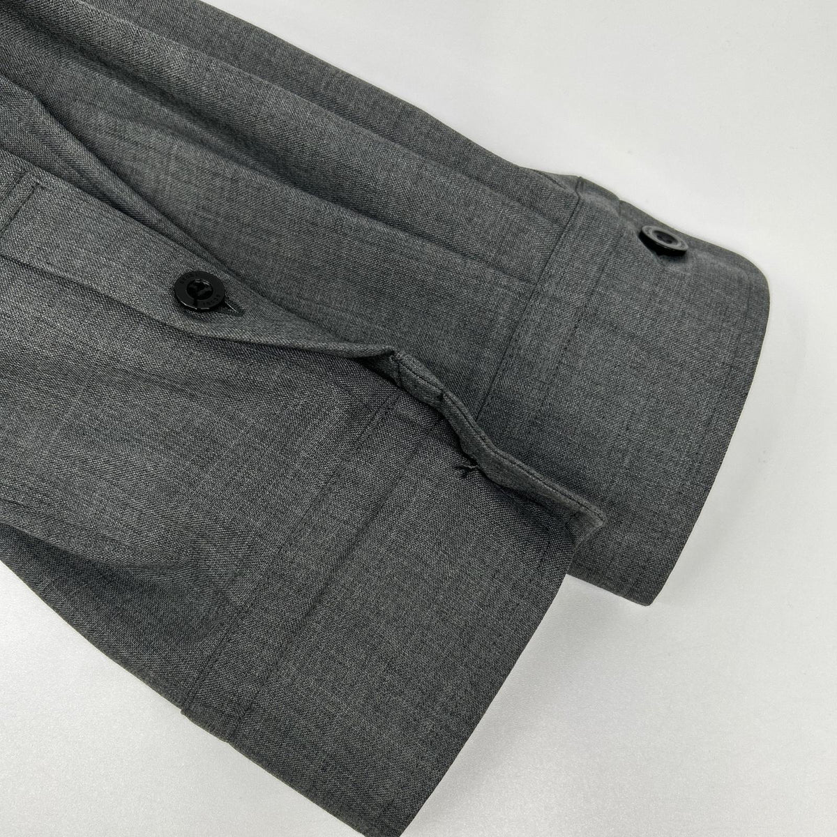 sacai '22 Grey Suiting Layered Shirt Size 1