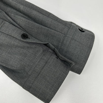 sacai '22 Grey Suiting Layered Shirt Size 1