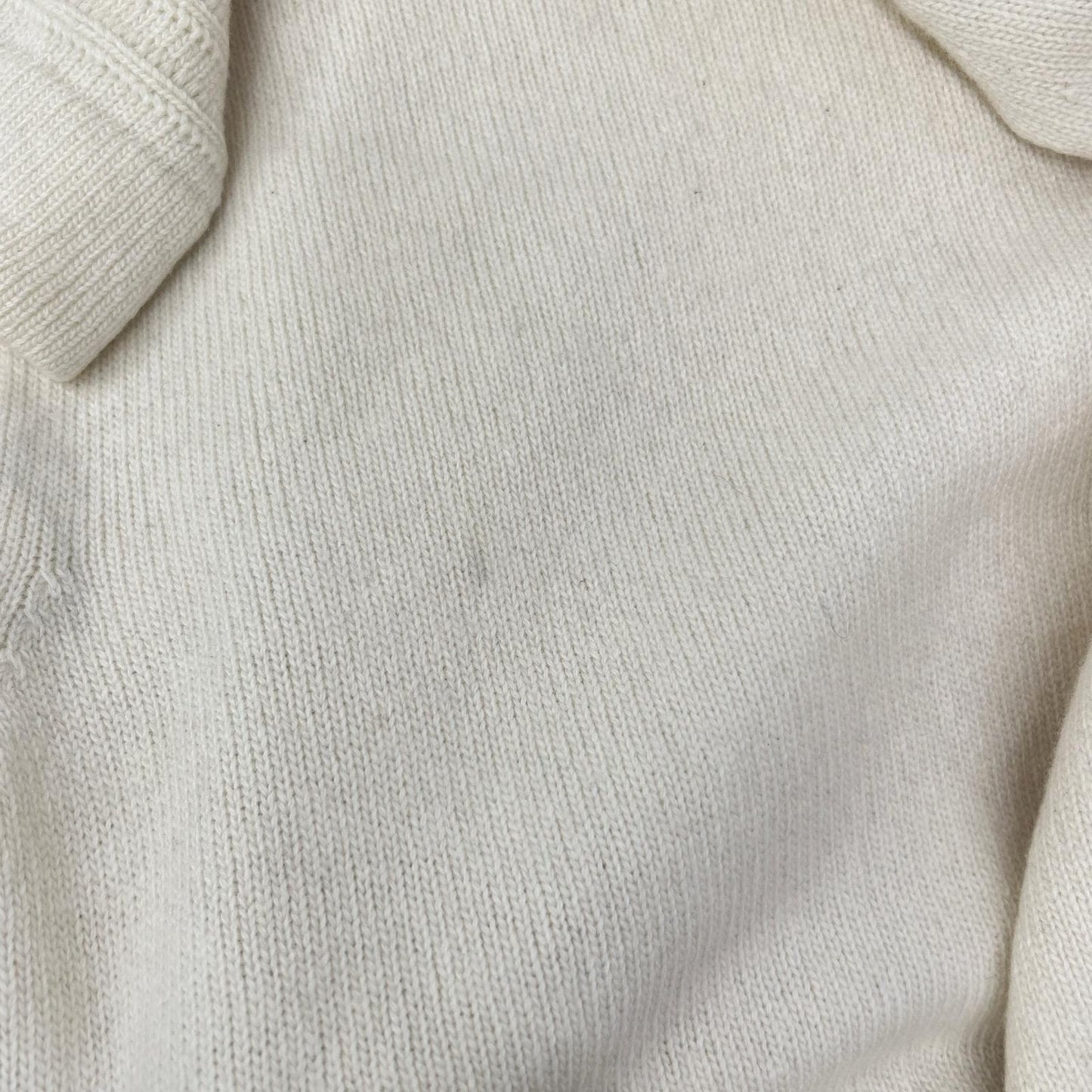 STONE ISLAND 18AW Wool Crewneck Long Knit Ivory Size L