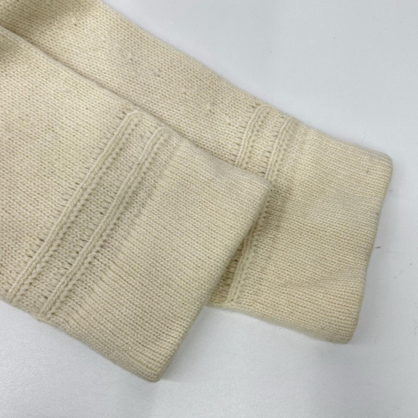 STONE ISLAND 18AW Wool Crewneck Long Knit Ivory Size L