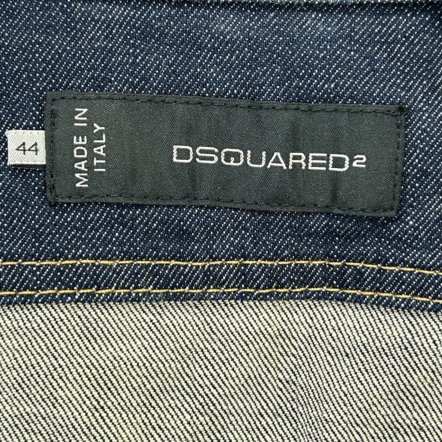 DSQUARED2 Distressed Indigo Denim Jacket Size 44