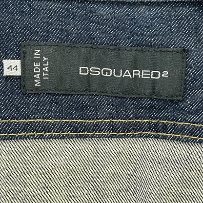 DSQUARED2 Distressed Indigo Denim Jacket Size 44