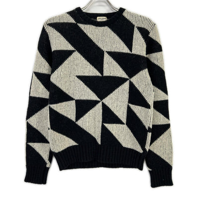 SAINT LAURENT PARIS 15FW Hedi-era Geometric Knit Size S