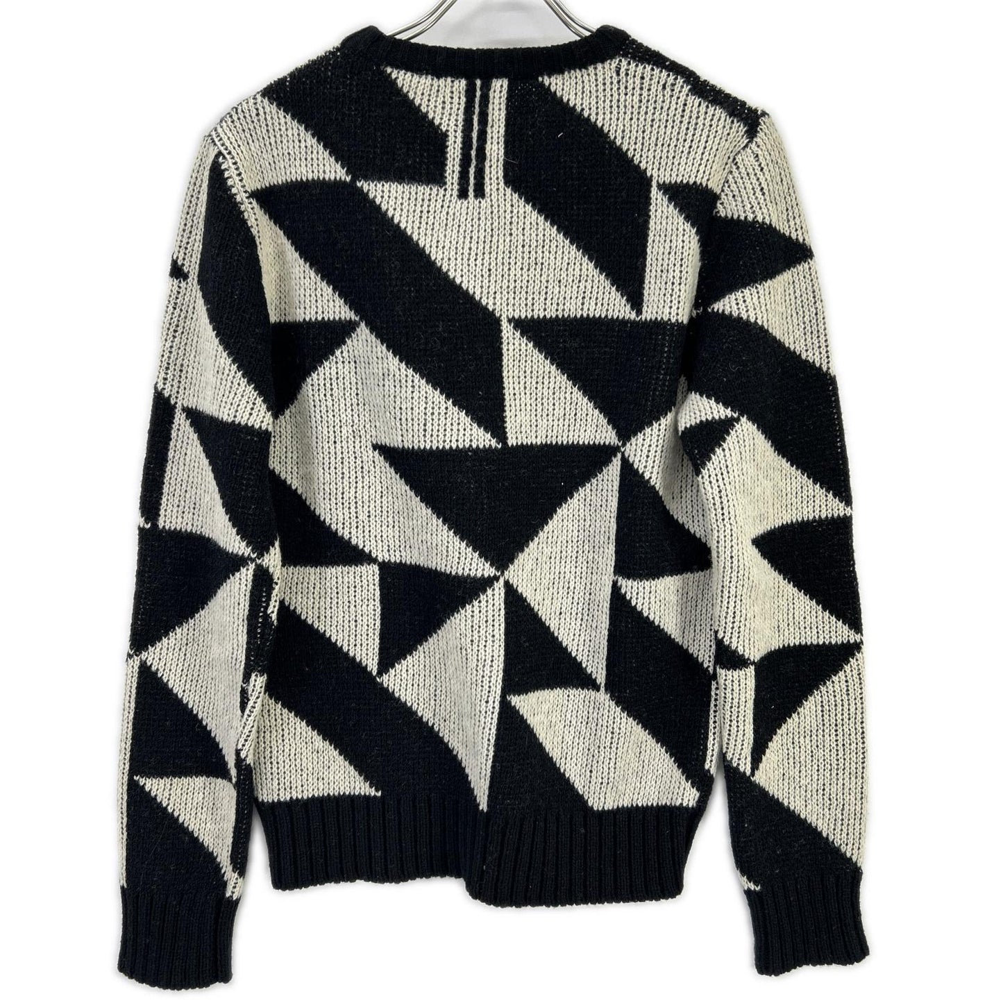 SAINT LAURENT PARIS 15FW Hedi-era Geometric Knit Size S