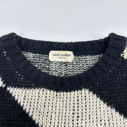 SAINT LAURENT PARIS 15FW Hedi-era Geometric Knit Size S