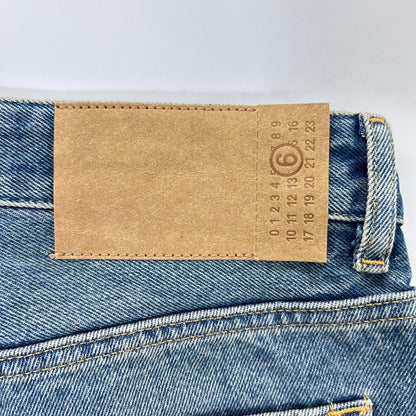 MM6 24 Light Blue Button-Fly Denim Jeans Size 28
