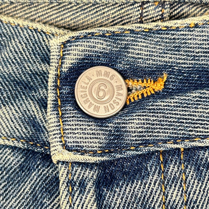 MM6 24 Light Blue Button-Fly Denim Jeans Size 28