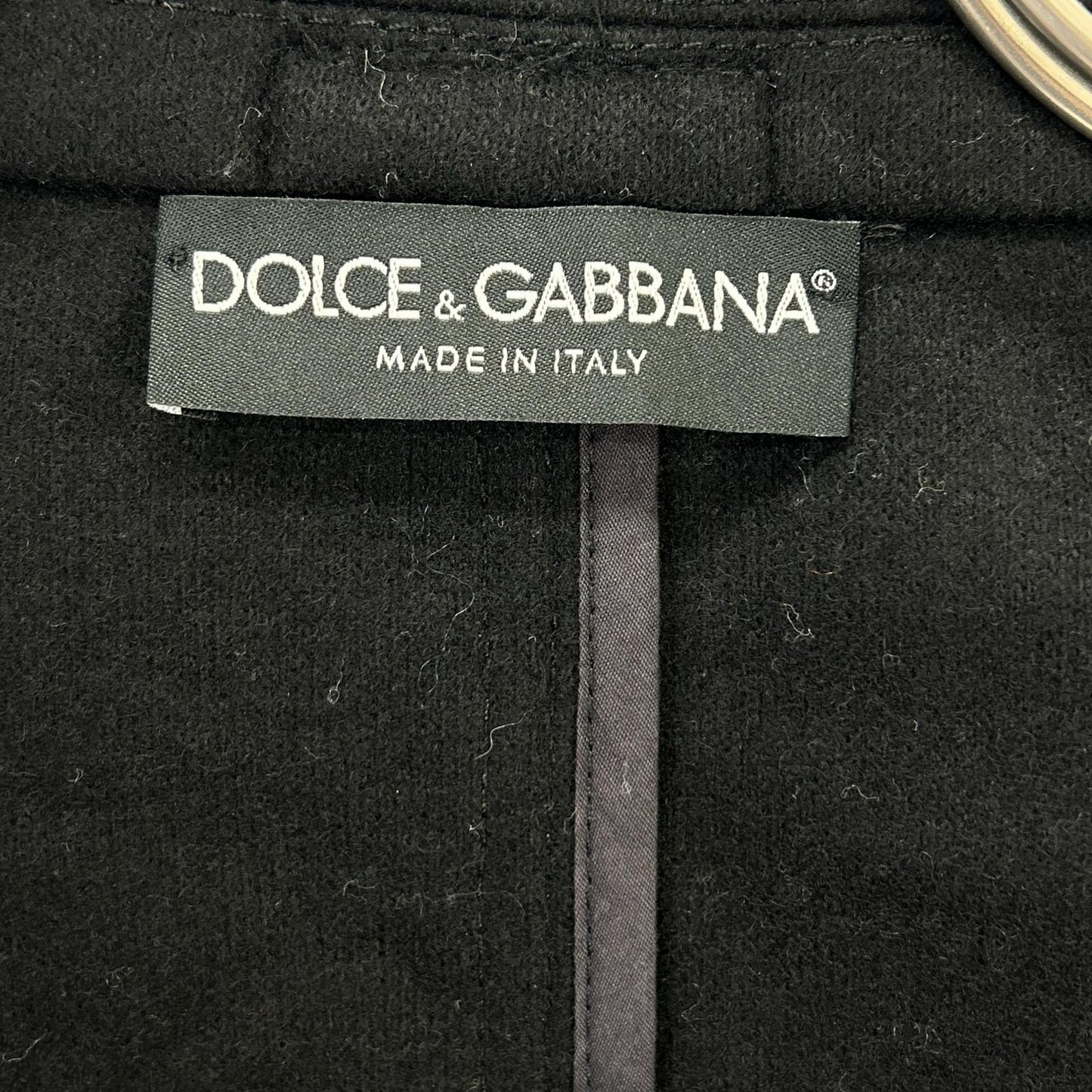 DOLCE&GABBANA Black Wool Tailored Blazer Size 44