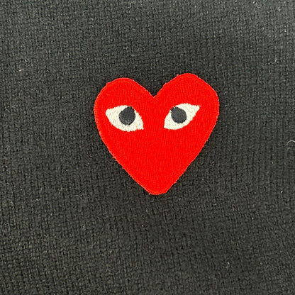 PLAYCOMMEdesGARCONS Black Embroidered Sleeve Knit Size S