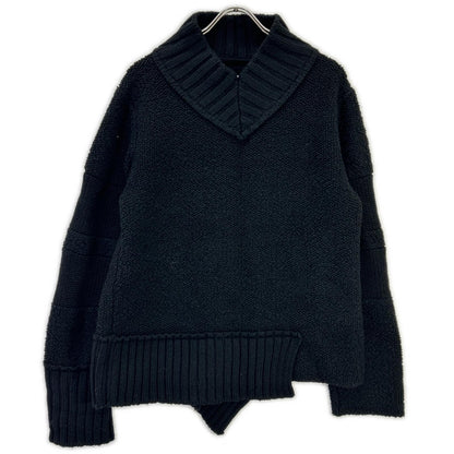 sacai Docking Wool Knit Pullover Blue Size 1