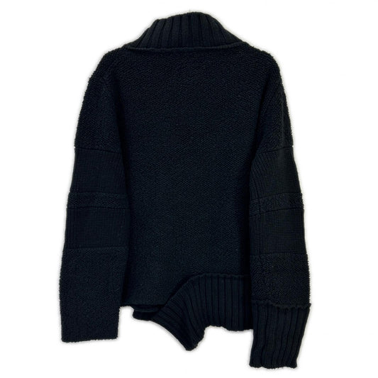 sacai Docking Wool Knit Pullover Blue Size 1