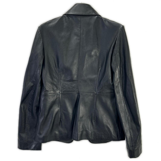 PaulSmith Sheepskin Double Zip Jacket Brown Size 42