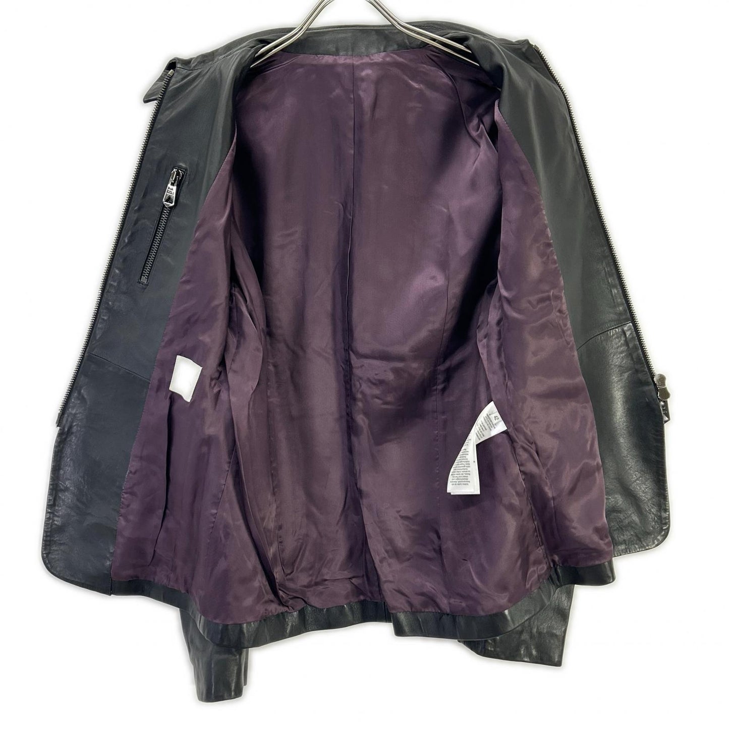 PaulSmith Sheepskin Double Zip Jacket Brown Size 42