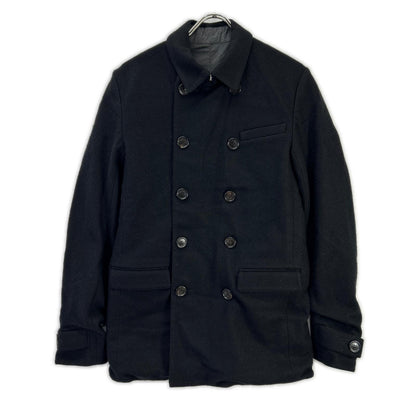 Dior HOMME Reversible Black P-Coat Size 46