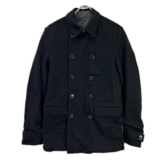 Dior HOMME Reversible Black P-Coat Size 46