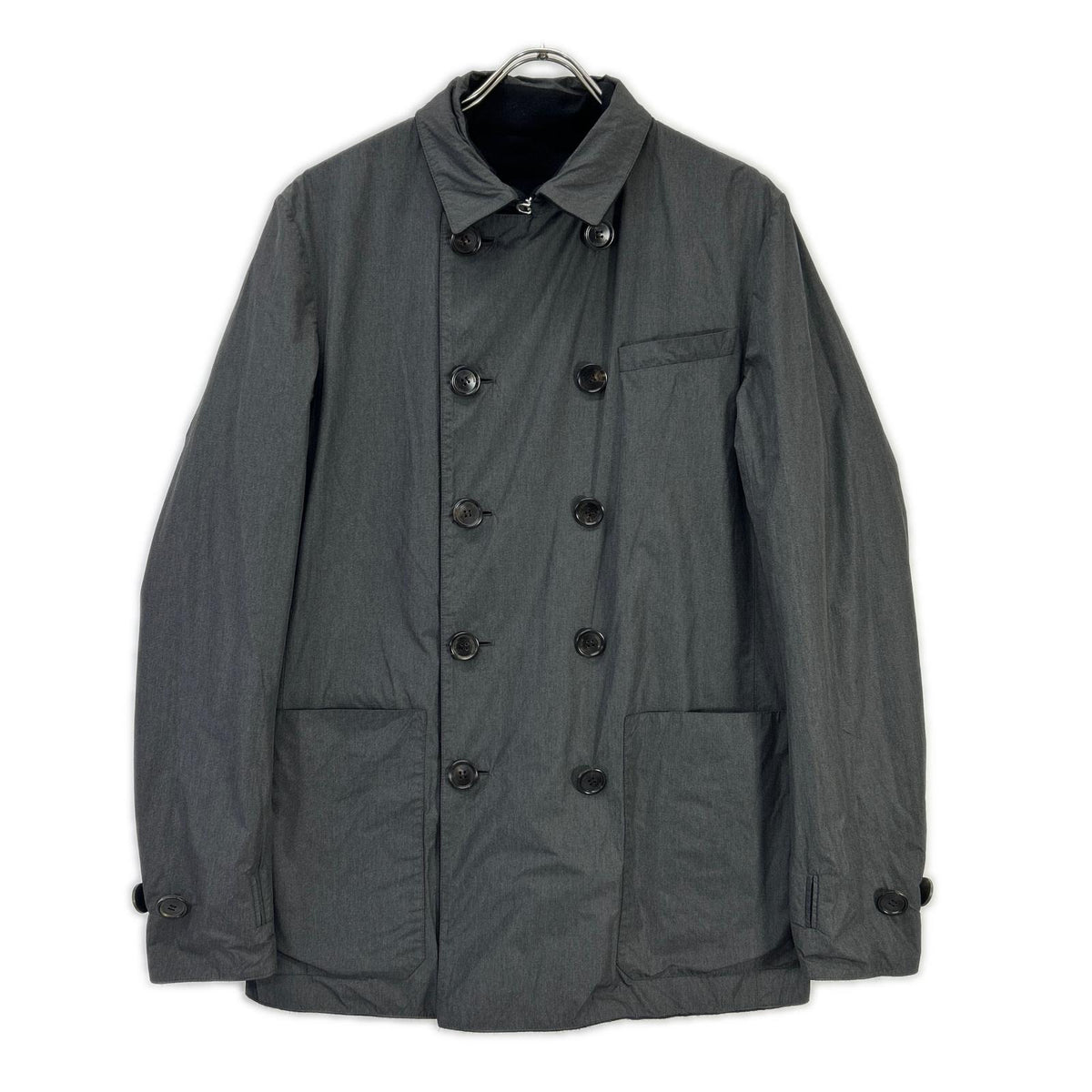 Dior HOMME Reversible Black P-Coat Size 46