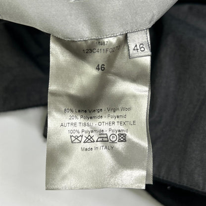 Dior HOMME Reversible Black P-Coat Size 46