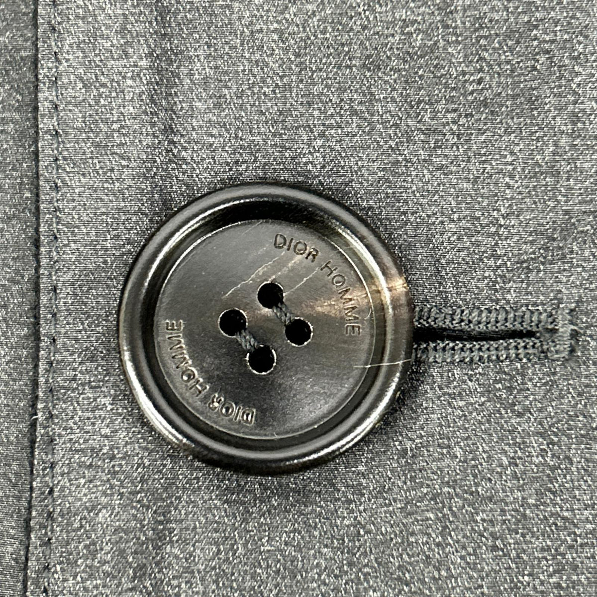 Dior HOMME Reversible Black P-Coat Size 46
