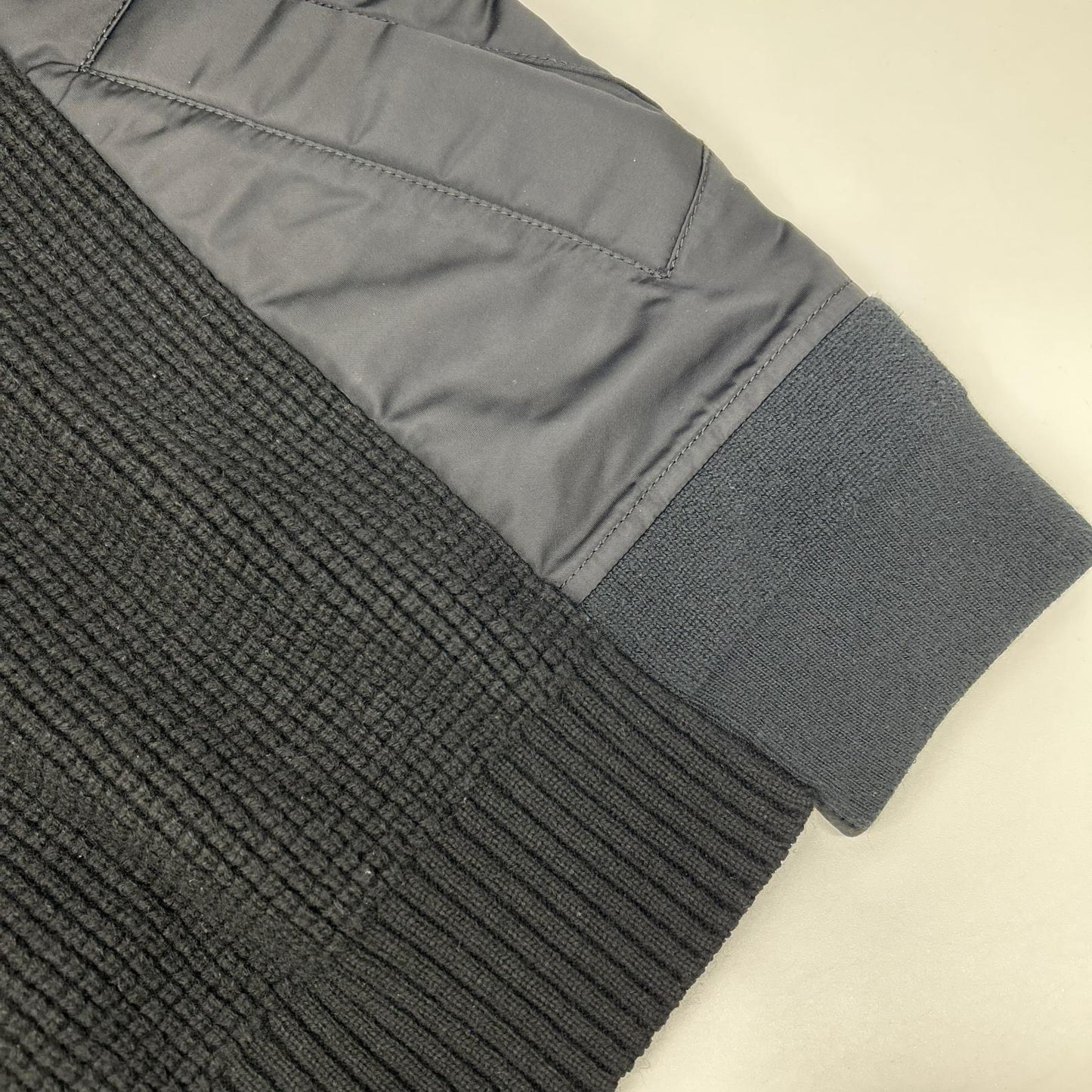 sacai Wool Docking Knit Sweater Black Size 1