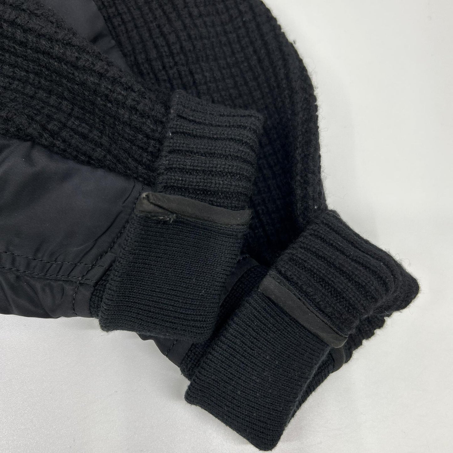 sacai Wool Docking Knit Sweater Black Size 1