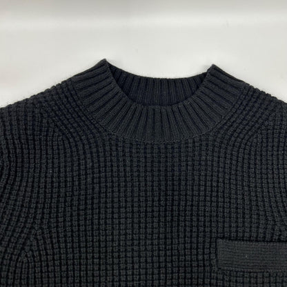 sacai Wool Docking Knit Sweater Black Size 1