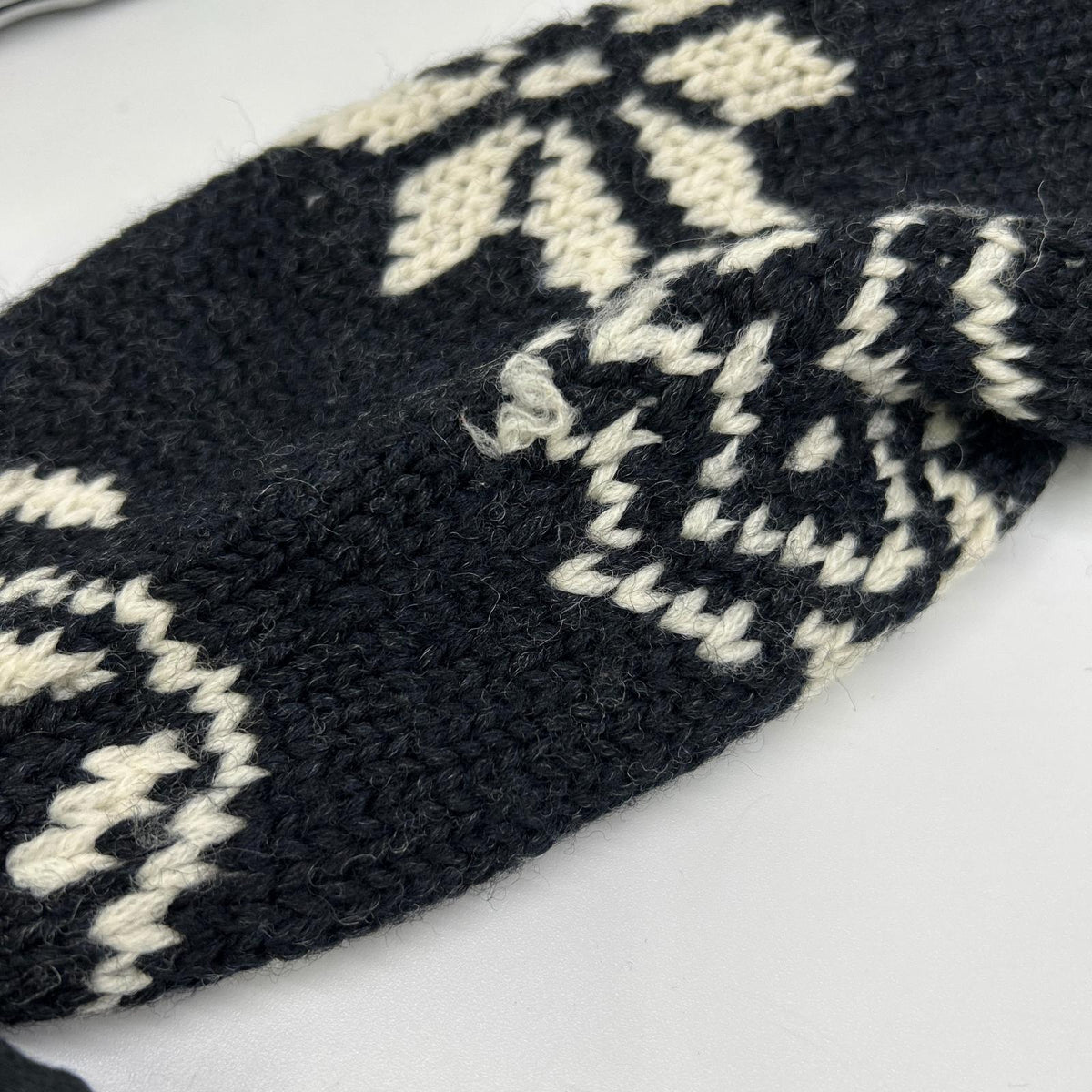 MAGLIONE TRICOT CARDIGAN x MONCLER Ivory Black Nordic Cowichan Sweater Size S