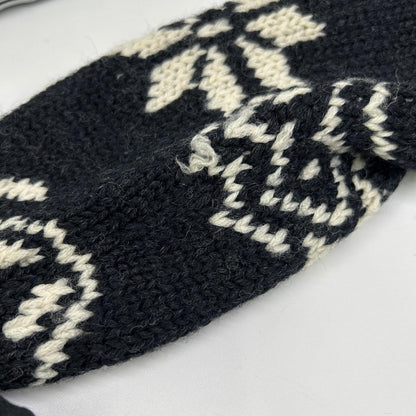 MAGLIONE TRICOT CARDIGAN x MONCLER Ivory Black Nordic Cowichan Sweater Size S