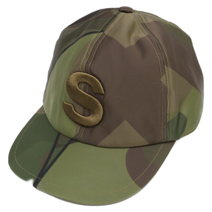 sacai KAWS 21SS Camo S-Logo Nylon Cap Green Size ONE SIZE