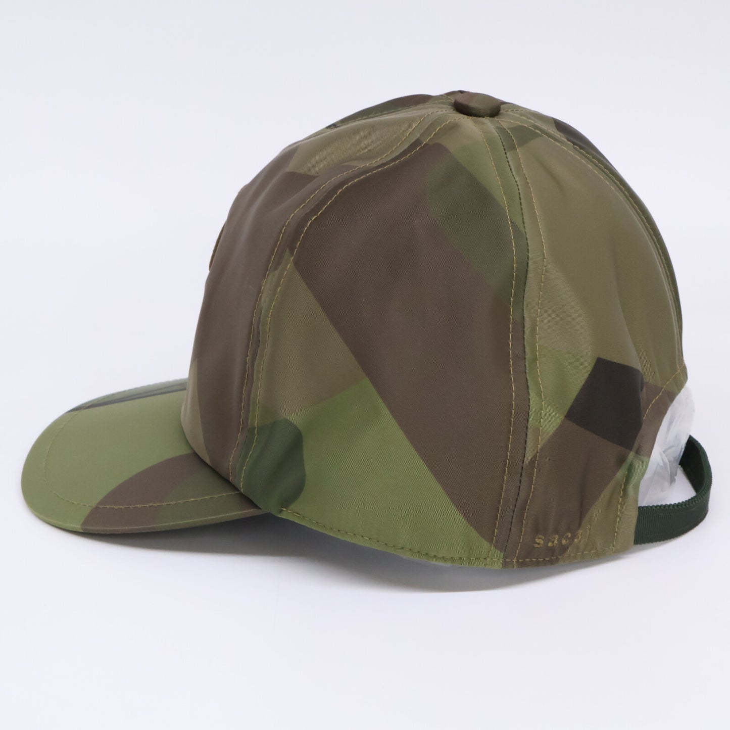 sacai KAWS 21SS Camo S-Logo Nylon Cap Green Size ONE SIZE