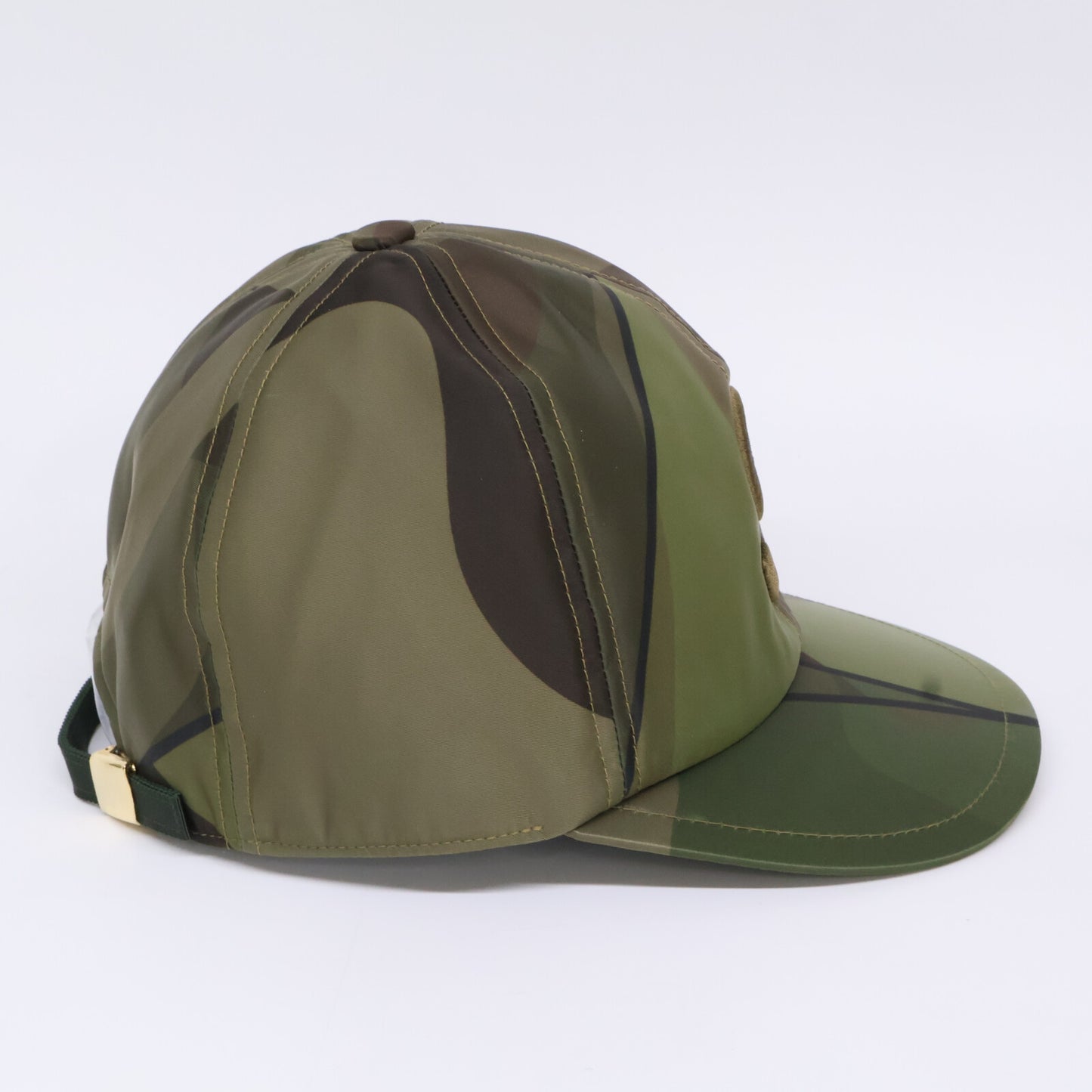 sacai KAWS 21SS Camo S-Logo Nylon Cap Green Size ONE SIZE
